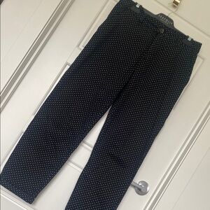 Joe fresh office pants  Black and White Polka Dot Chinos